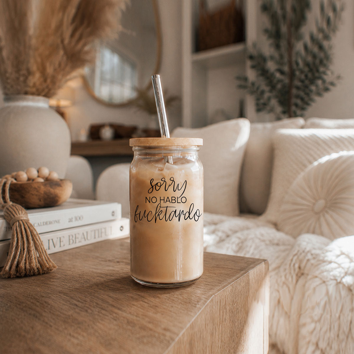 No Hablo Glass Cup