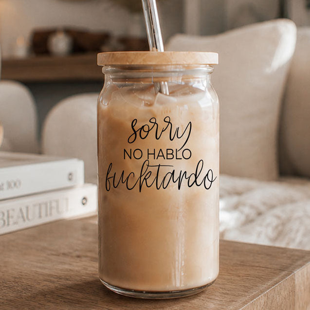 No Hablo Glass Cup