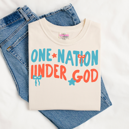 One Nation Under God Graphic Tee or Crewneck Sweatshirt