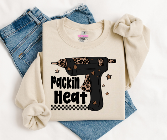 Packin’ Heat Crafty Graphic Tee or Crewneck Sweatshirt