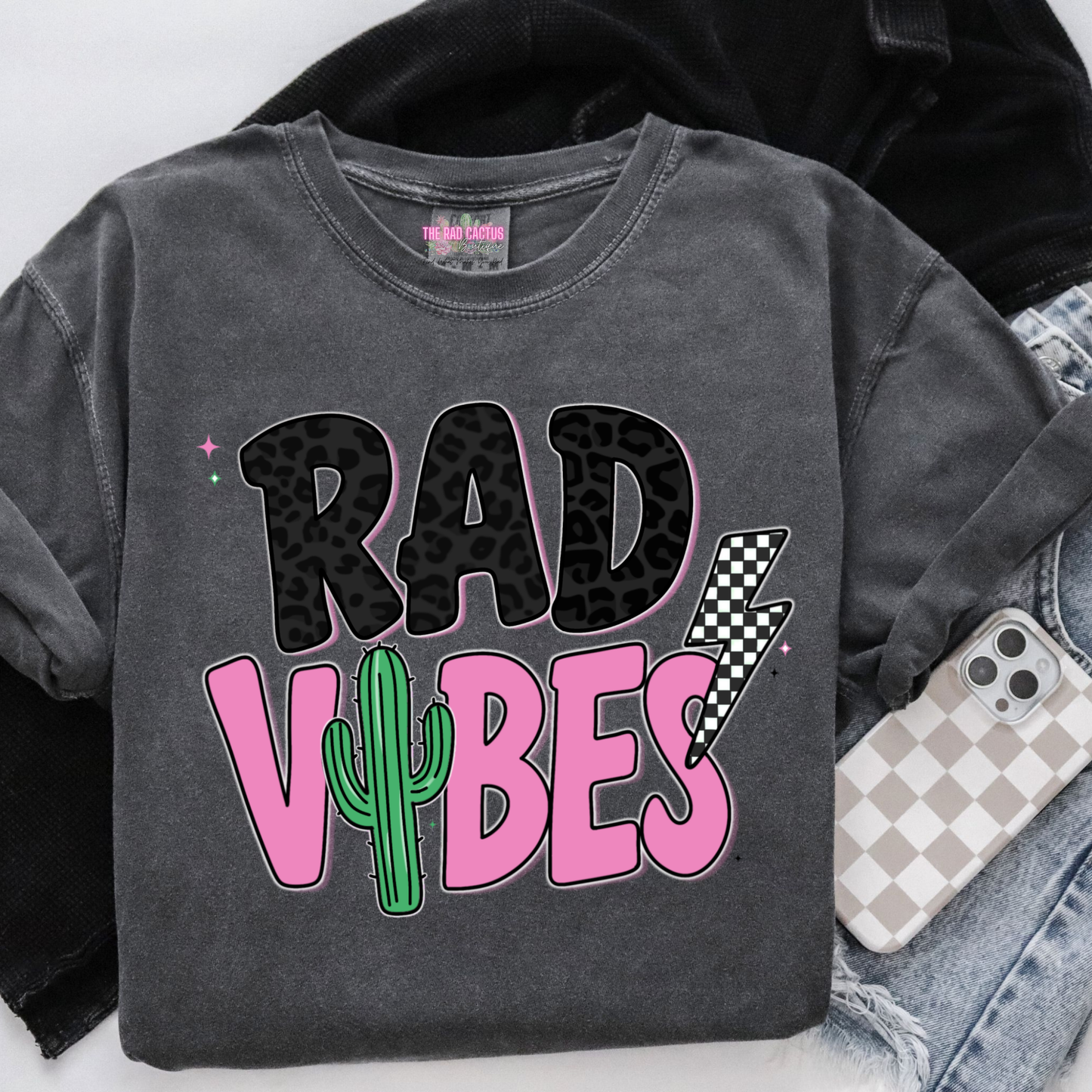 Rad Vibes Graphic Tee or Crewneck Sweatshirt