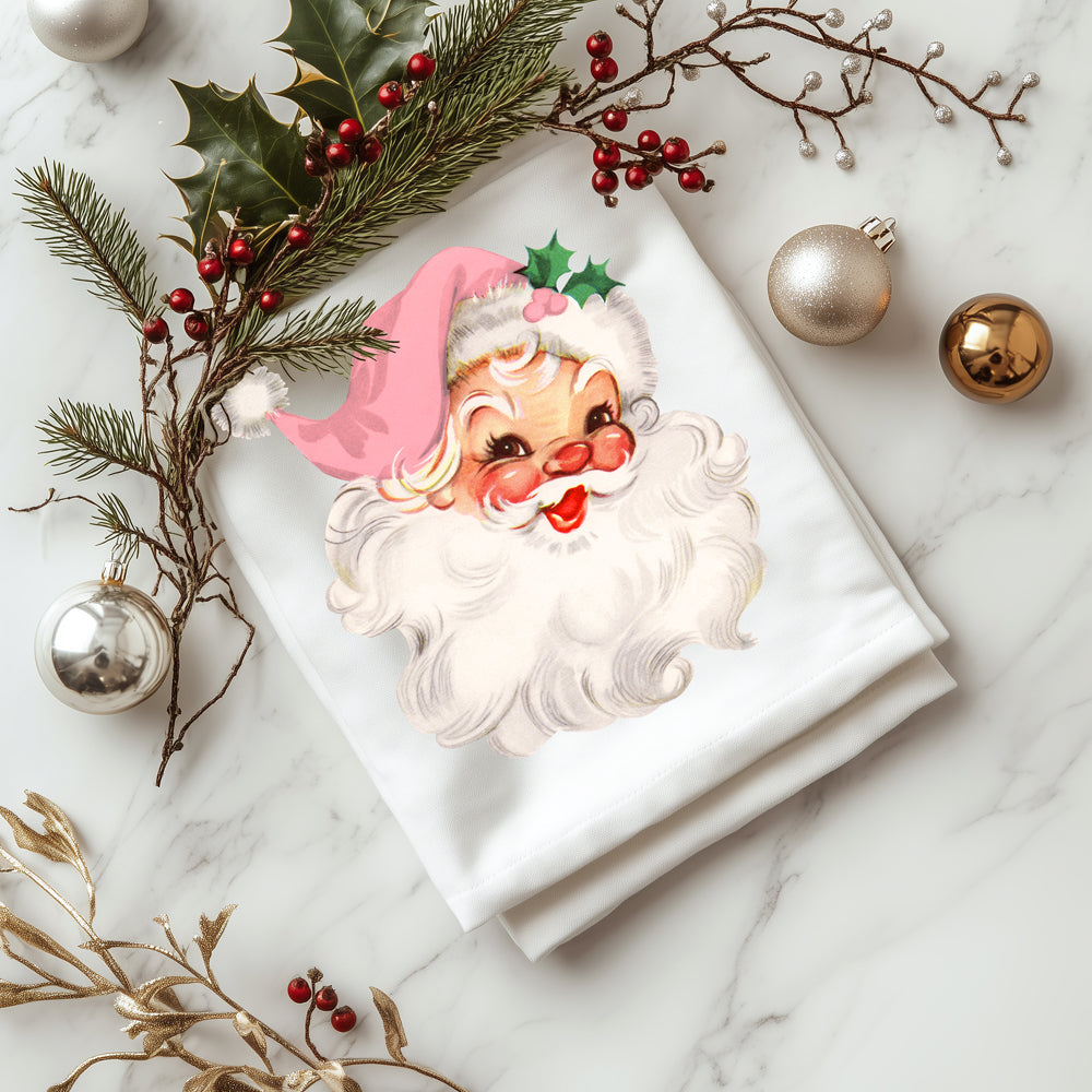Durable pink Christmas kitchen towel
Professional vintage Santa kitchen decor
Heavy duty pink Santa kitchen towel
Long lasting vintage Santa kitchen towel