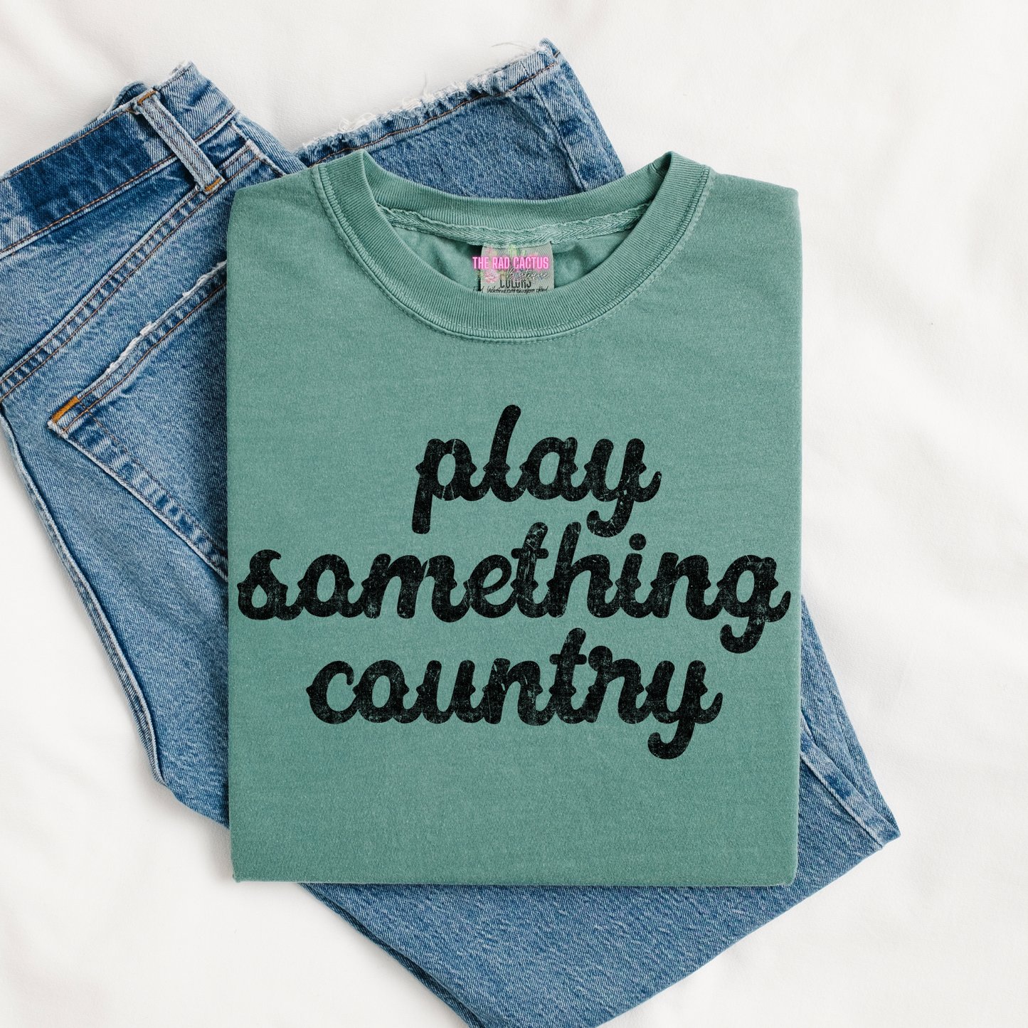 Play Something Country Black Ink Graphic Tee or Crewneck Sweatshirt