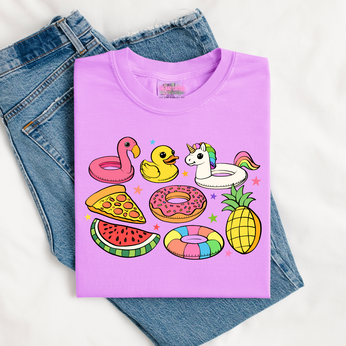 Pool Floaties Graphic Tee or Crewneck Sweatshirt