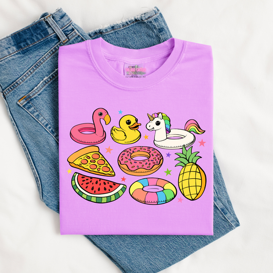 Pool Floaties Graphic Tee or Crewneck Sweatshirt