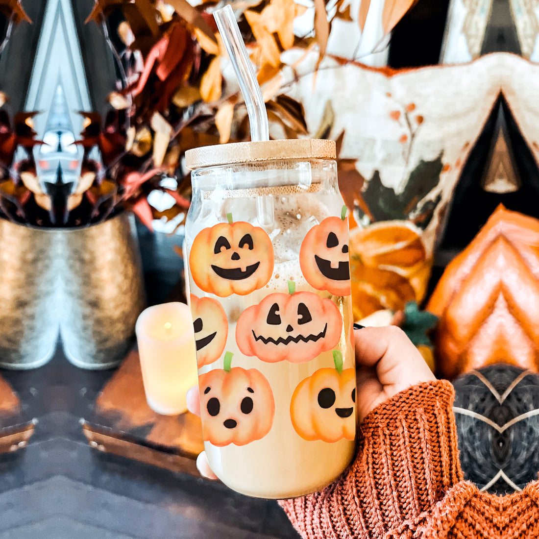 Leak proof halloween container
Portable fall drinking cup
Wide mouth pumpkin tumbler
Insulated halloween glass