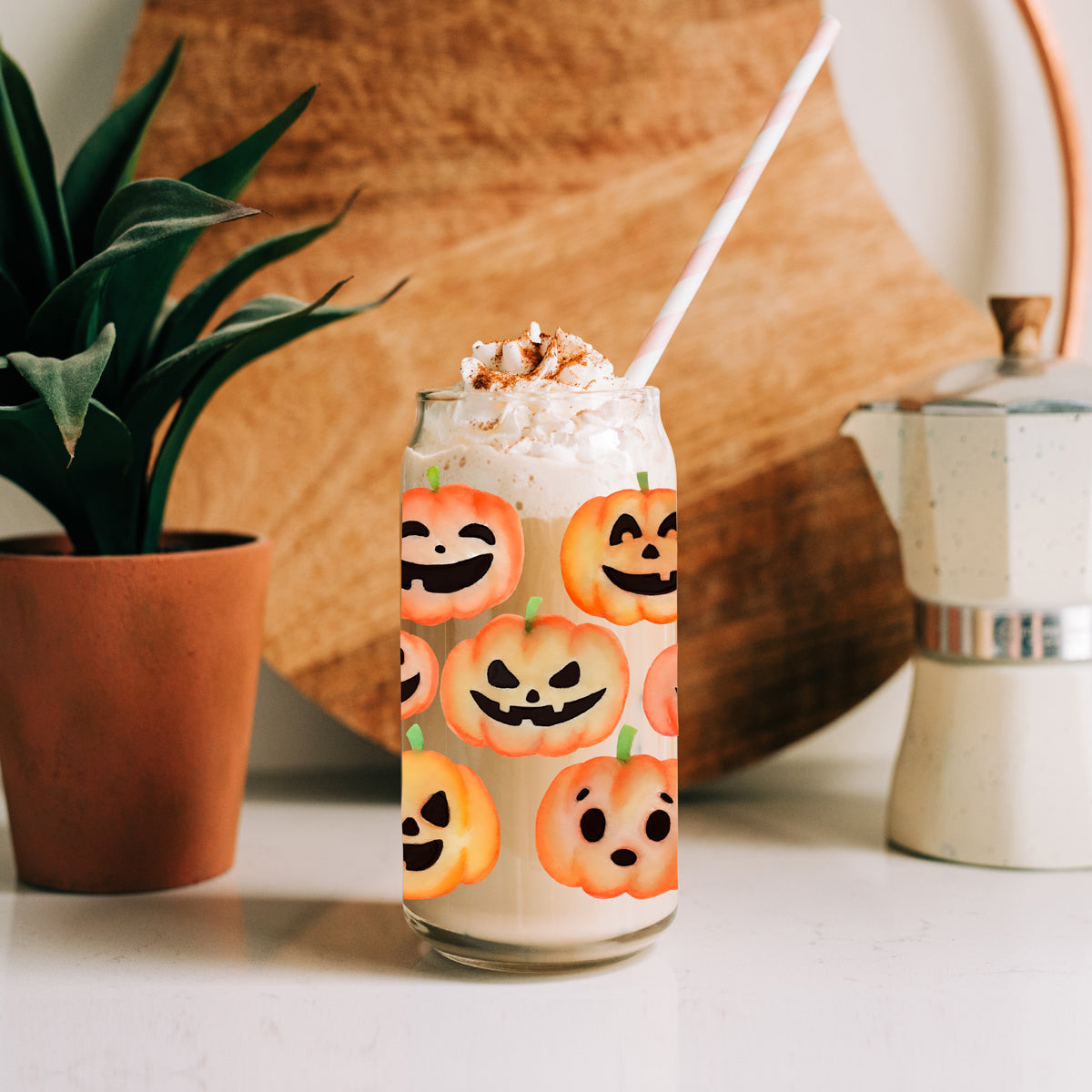 Autumn kitchen accessories
Pumpkin themed kitchen decor
Fall coffee cup collection
Halloween hostess gift