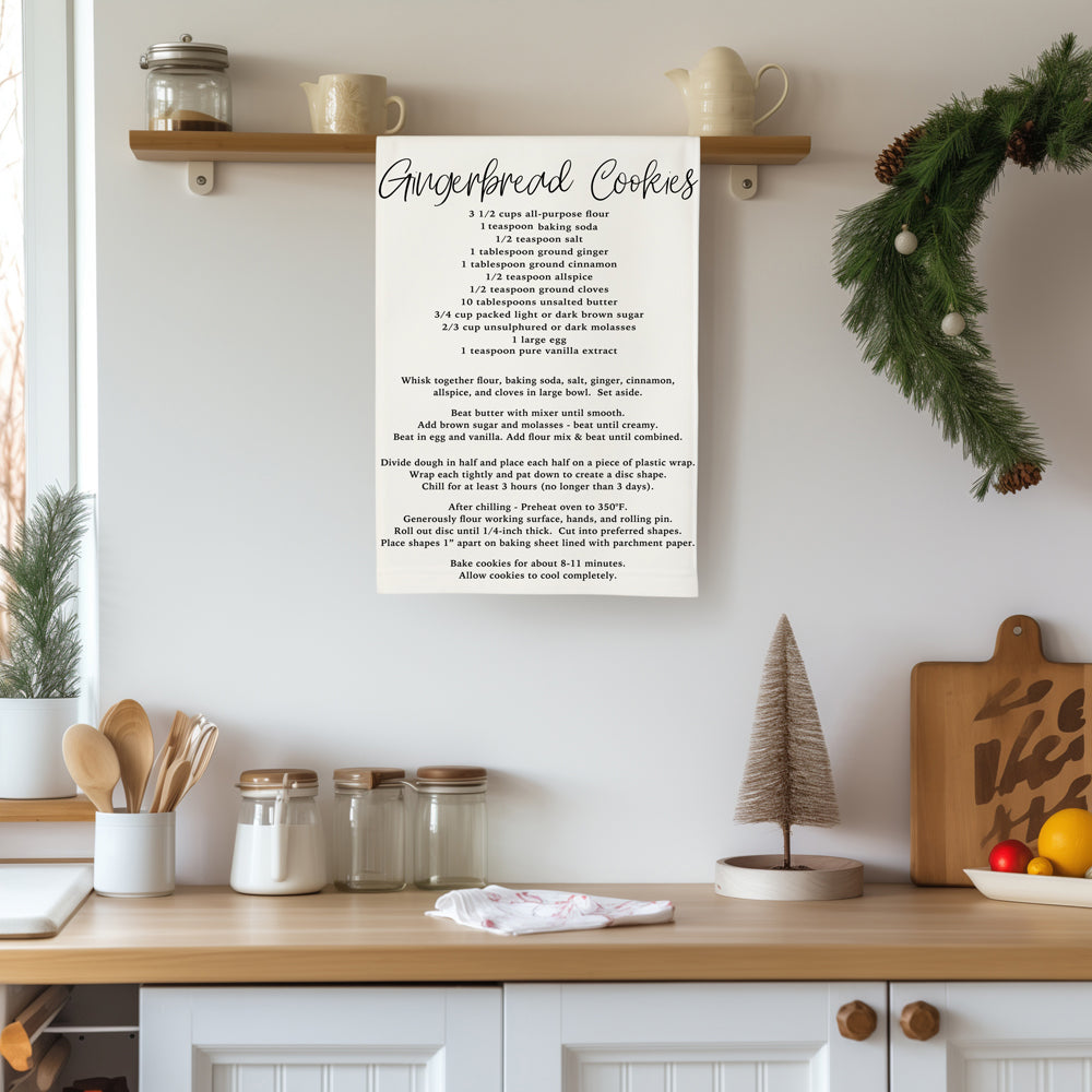 Holiday Cookie Recipe Towel