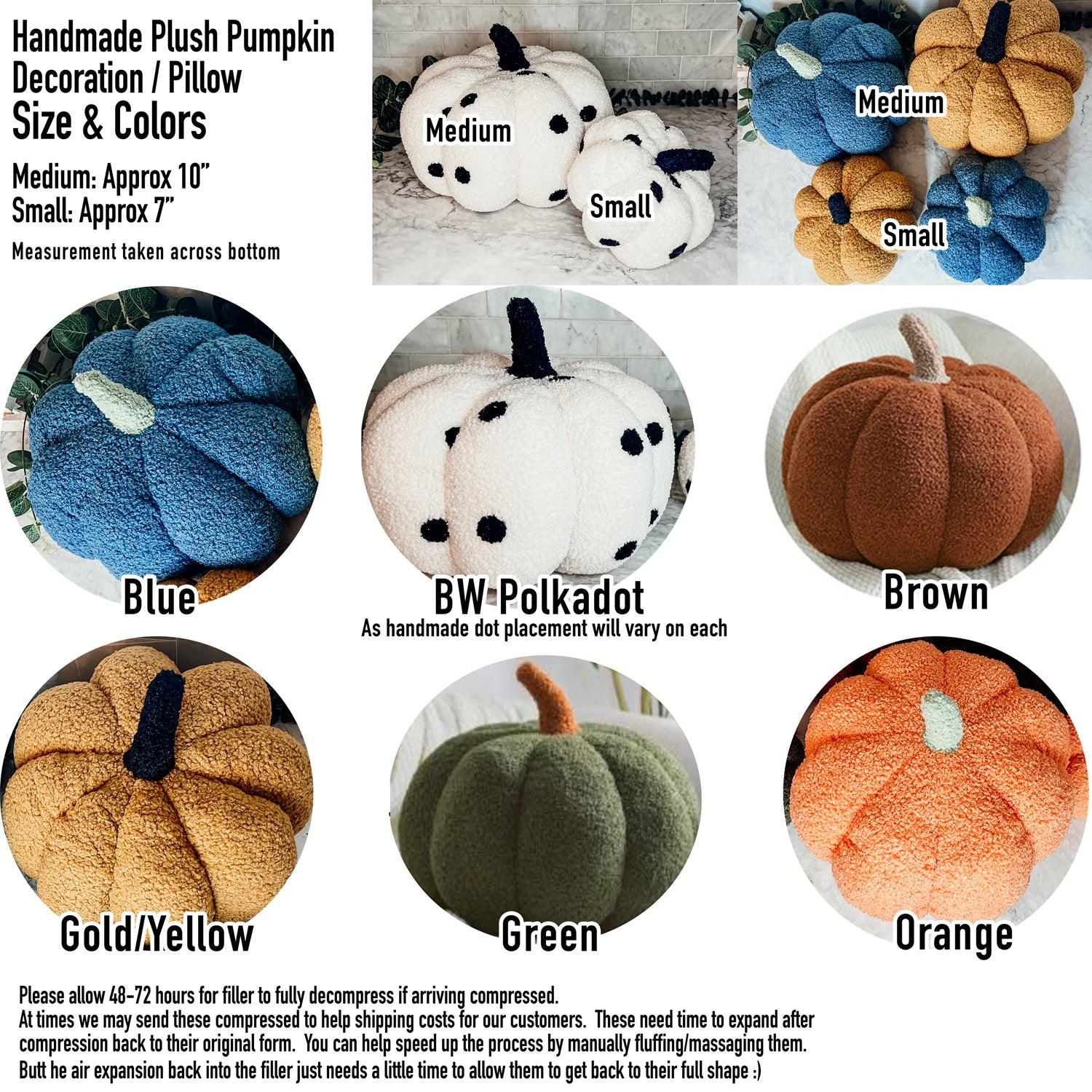Pumpkin Shaped Pillow, Hello Pumpkin Pillow