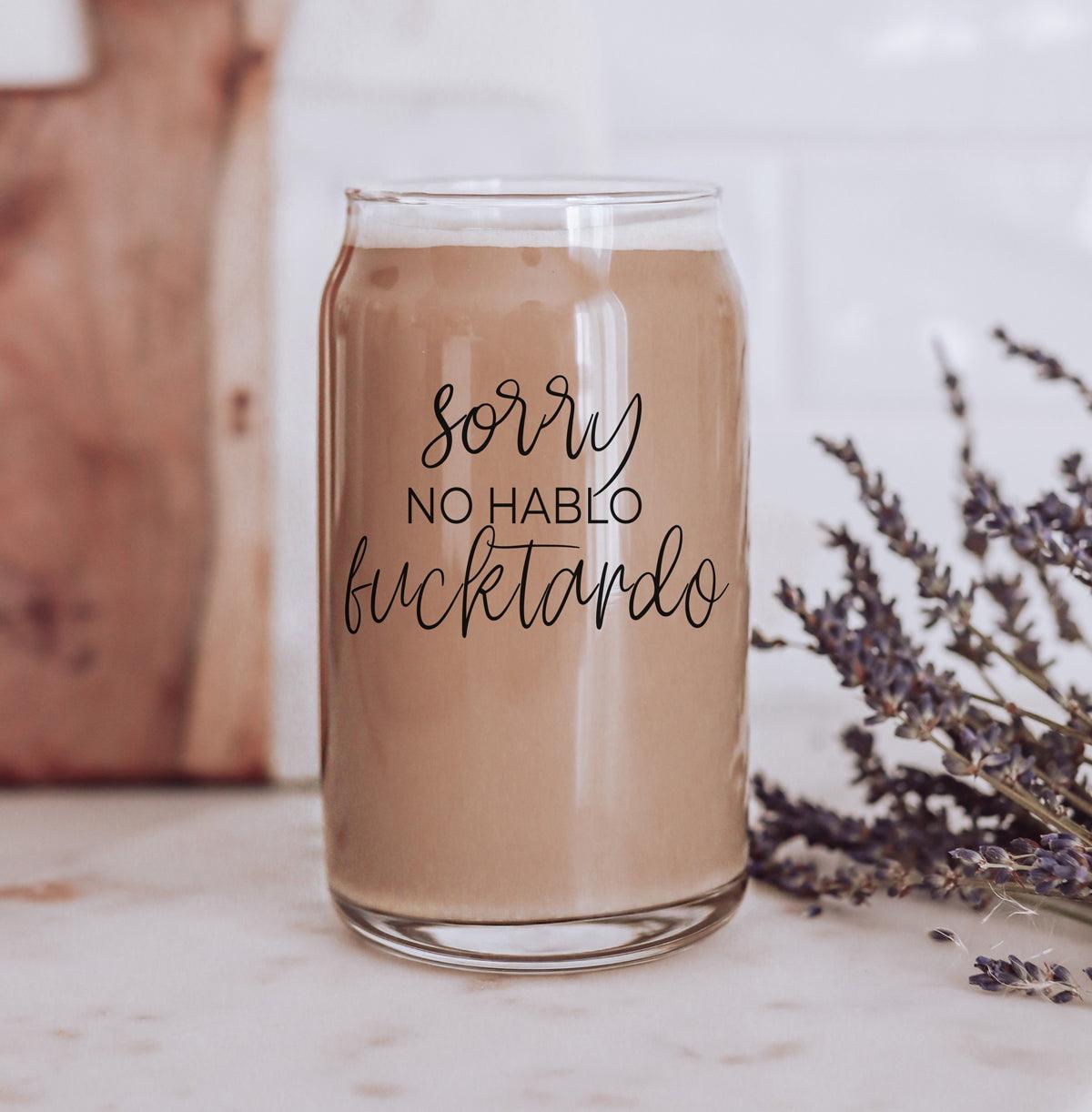 No Hablo Glass Cup