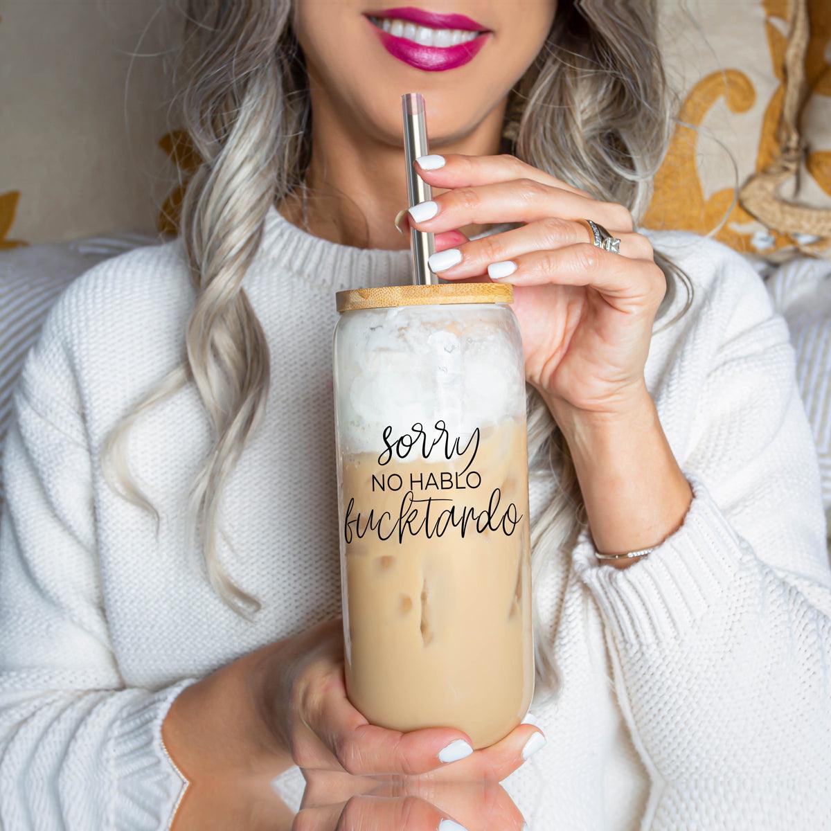 No Hablo Glass Cup