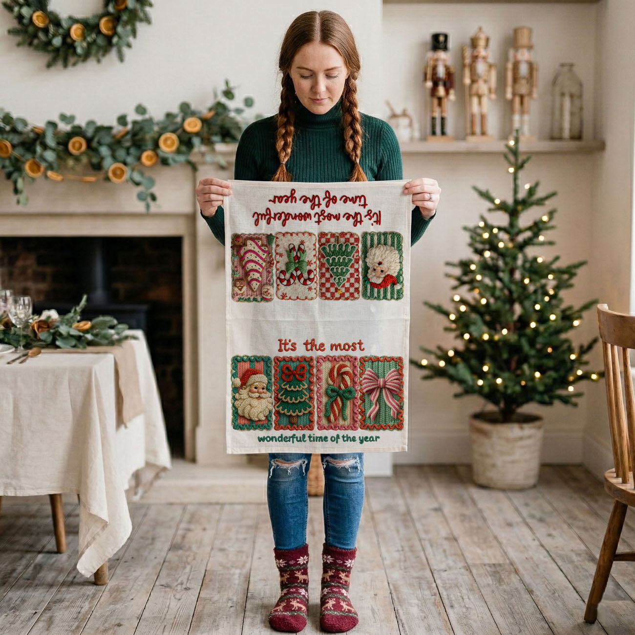 its the most wonderful time of the year kitchen towel
christmas quote kitchen towel holiday phrase decor
holiday saying kitchen towel vintage christmas quote
christmas lyric kitchen towel festive home decor
christmas phrase decor kitchen towel vintage style