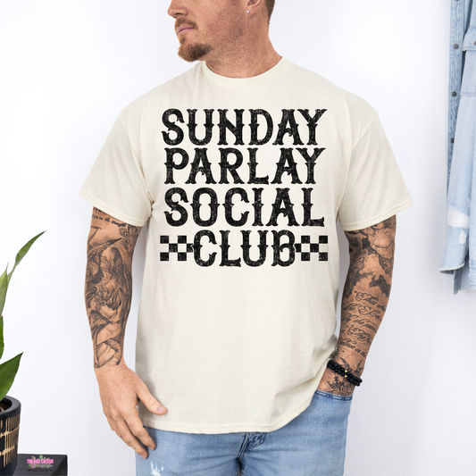 Sunday Parlay Social Club Graphic Tee or Crewneck Sweatshirt