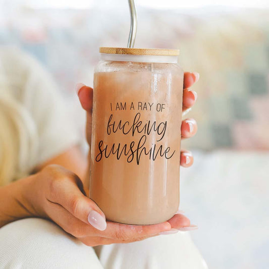 Ray of Sunshine Glass Cup