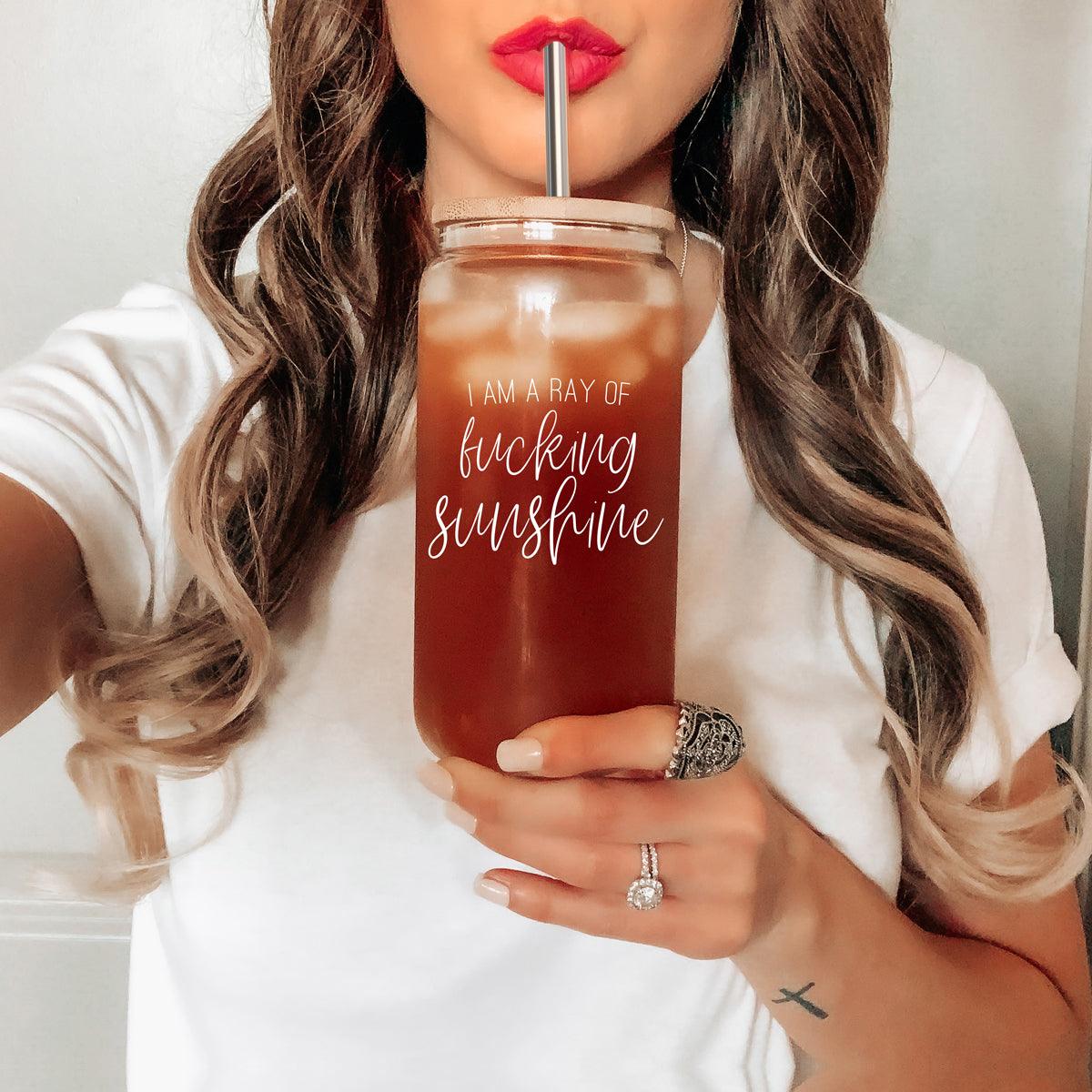 Ray of Sunshine Glass Cup