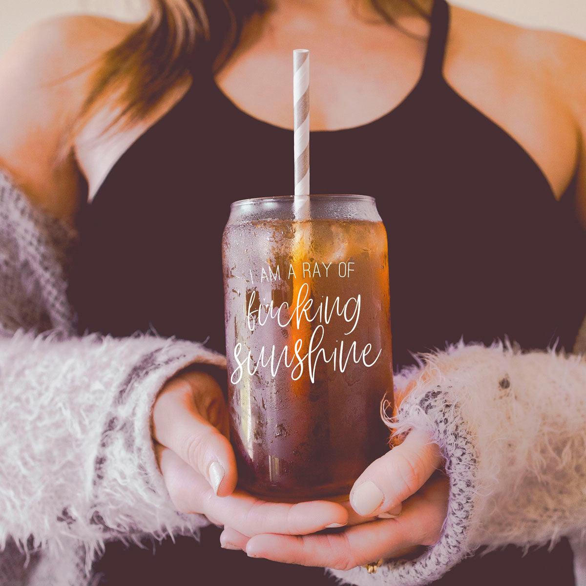 Ray of Sunshine Glass Cup