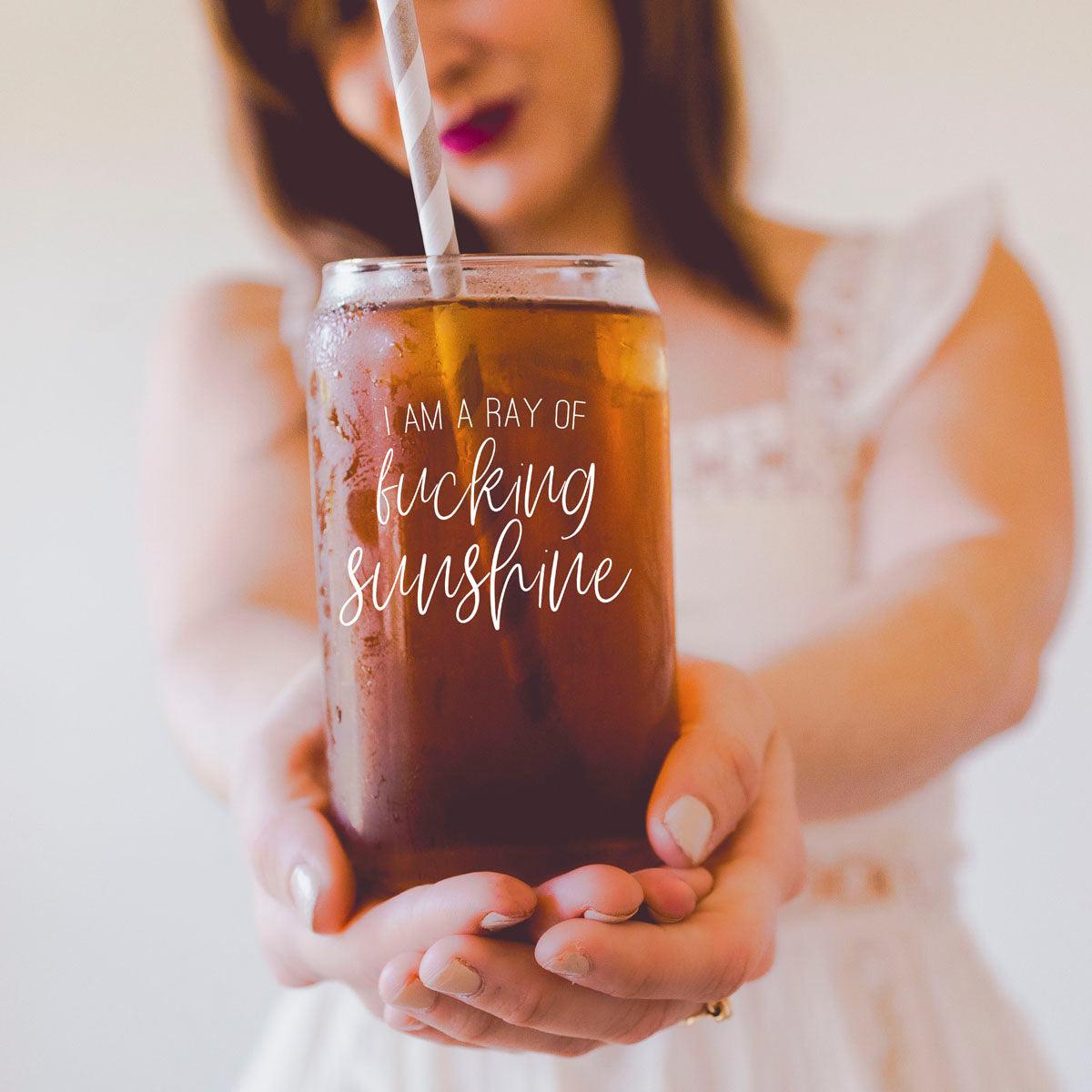 Ray of Sunshine Glass Cup