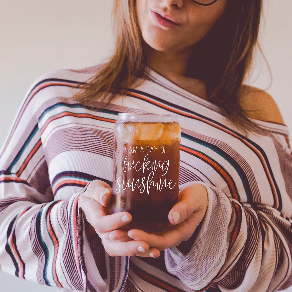 Ray of Sunshine Glass Cup