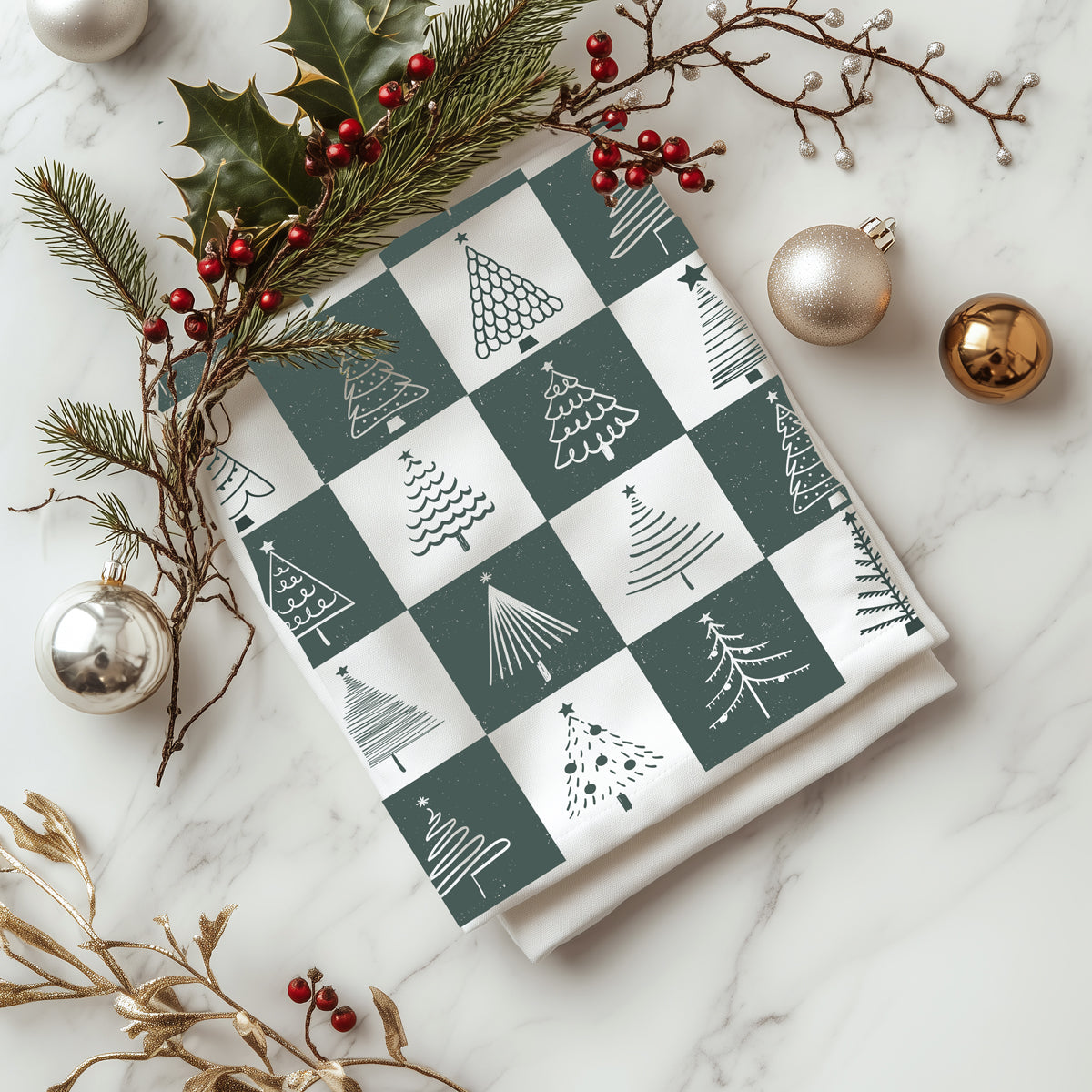 Christmas tree block pattern kitchen towel
Green white Christmas tree kitchen towel
Christmas tree checkerboard kitchen towel
Holiday tree pattern kitchen towel cotton
Christmas tree kitchen towel farmhouse