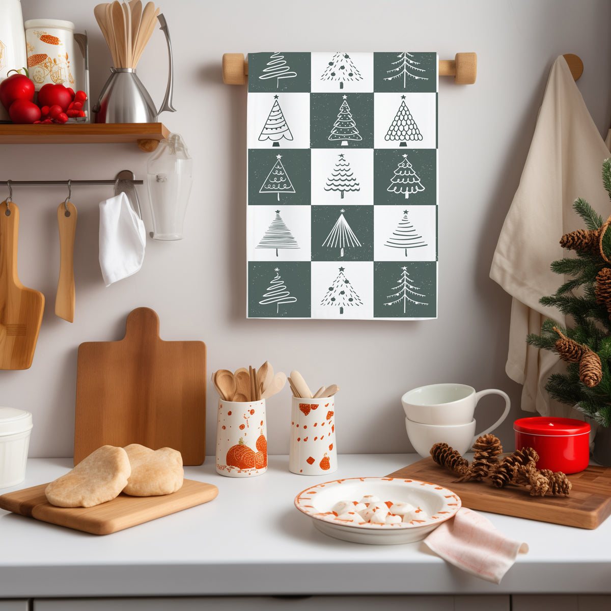Seasonal kitchen decor tree design
Christmas coastal kitchen decor
Holiday eclectic kitchen styling
Christmas maximalist kitchen decor