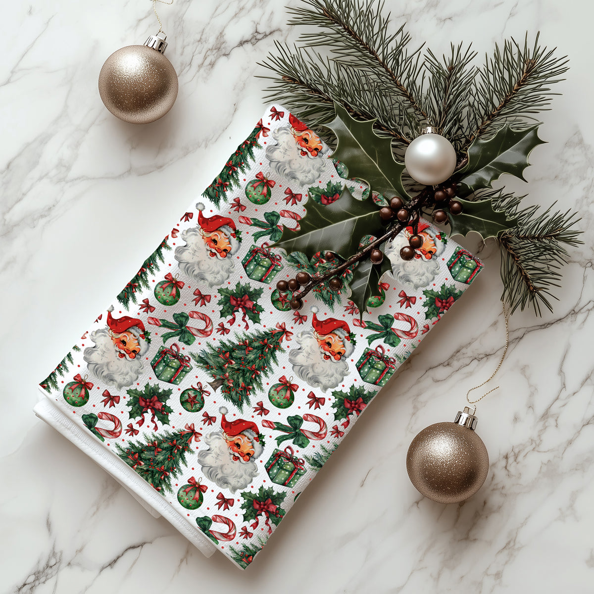 Christmas tree themed kitchen towel decor
Tree themed Christmas kitchen accessories
Sweet Christmas kitchen accessories
Cute holiday kitchen decor towel