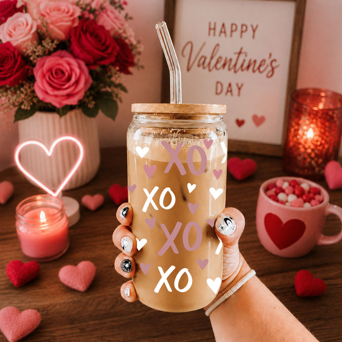 XOXO Glass Cup