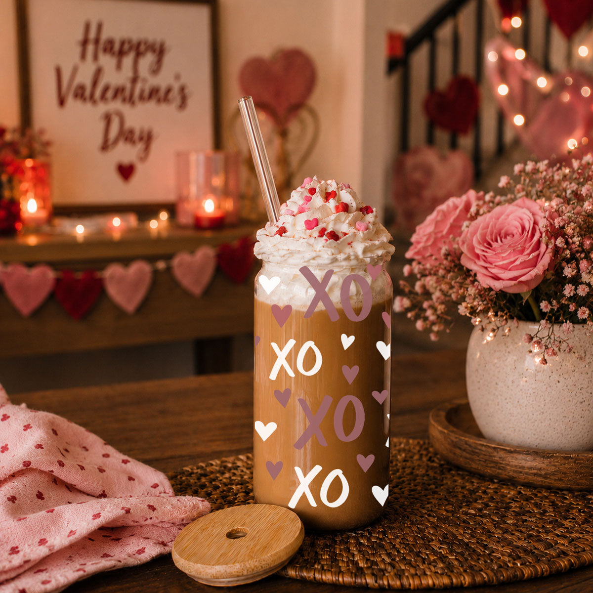 XOXO Glass Cup