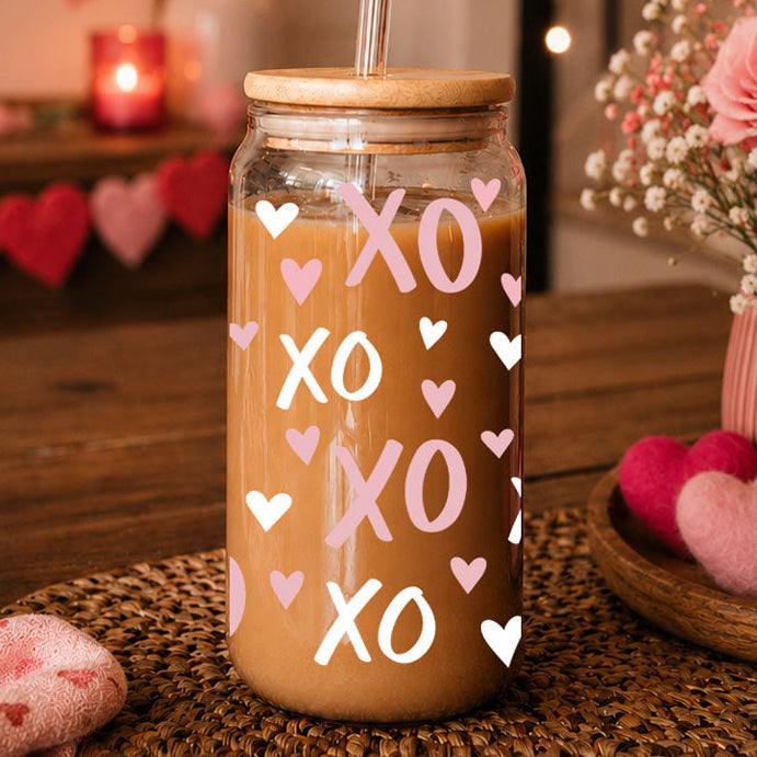 XOXO Glass Cup