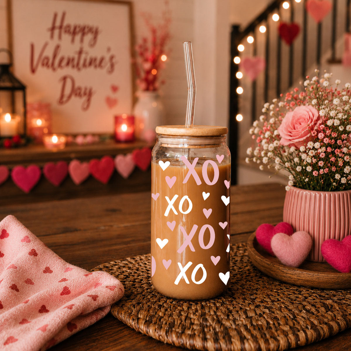 XOXO Glass Cup