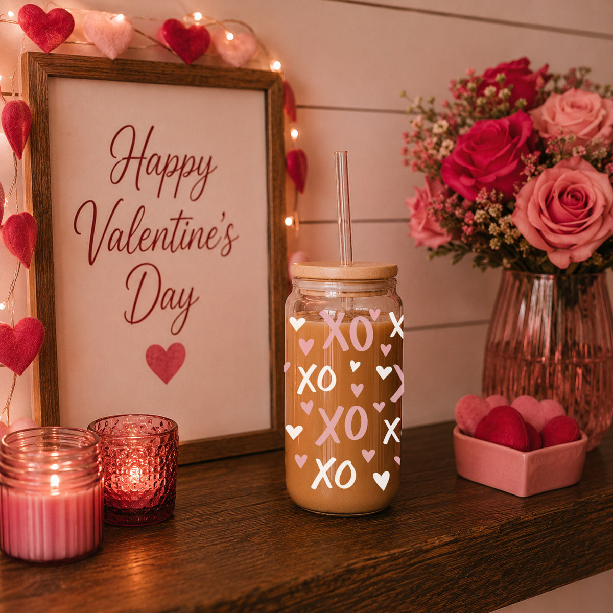 XOXO Glass Cup
