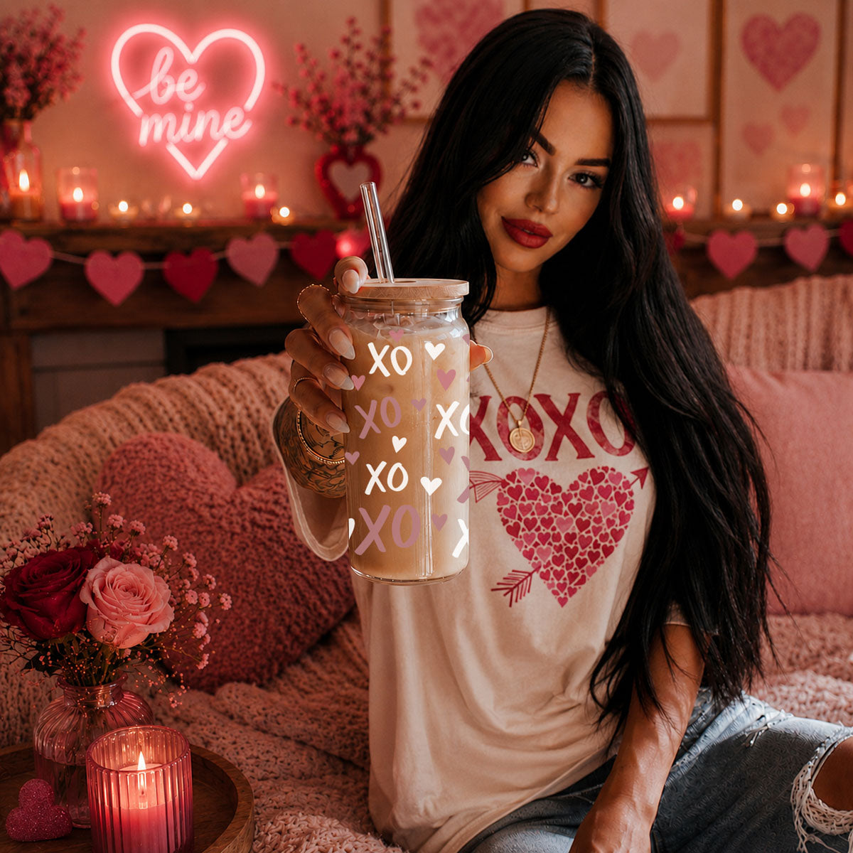 XOXO Glass Cup