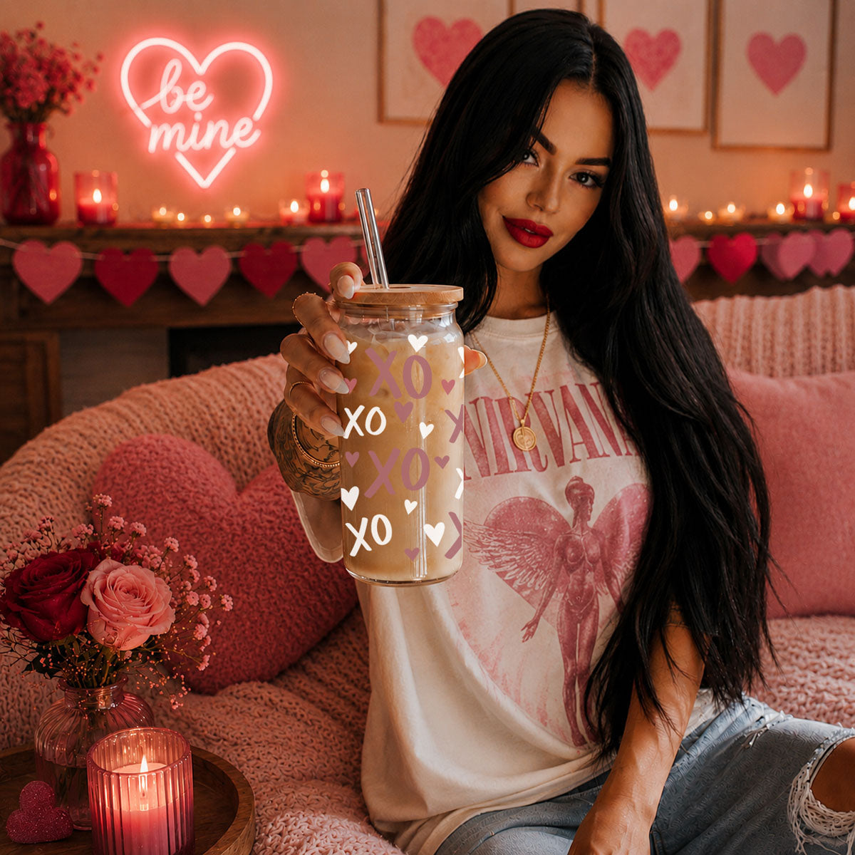 XOXO Glass Cup